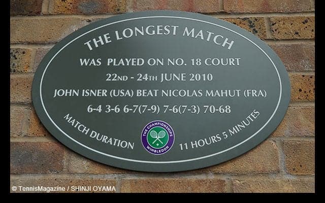 『イズナーとマウ』のプレートが戻ってきた [ウィンブルドン]