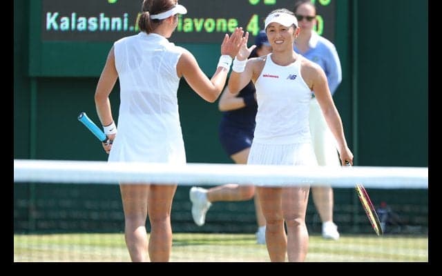 土居美咲がシュアン・シージュンとのダブルスで初戦突破 [ウィンブルドン]