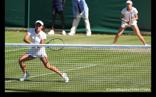 二宮真琴がボラコバとのダブルスでグランドスラム初の16強入り [ウィンブルドン]