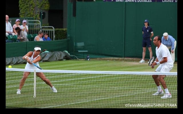 穂積絵莉が初挑戦のミックスダブルスで初戦突破 [ウィンブルドン]