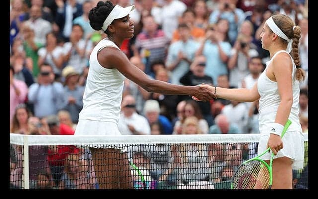 37歳ビーナス・ウイリアムズが10度目の準決勝へ、20歳オスタペンコを倒す [ウィンブルドン]