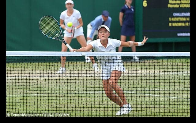 身長差21cmペア、二宮真琴／ボラコバがベスト4へ快進撃 [ウィンブルドン] 