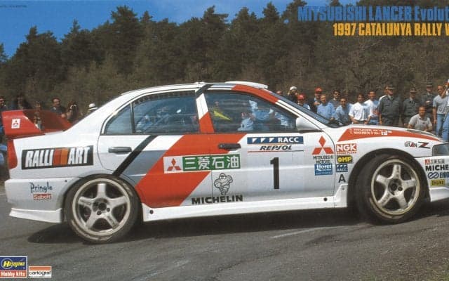 ハセガワ、三菱ランサーエボリューションIV “1997 カタルニアラリーウィナー”のプラモデルを再生産