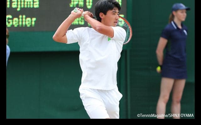 田島尚輝は8強入りならず、堀江亨／清水悠太が準々決勝へ [ウィンブルドン・ジュニア]