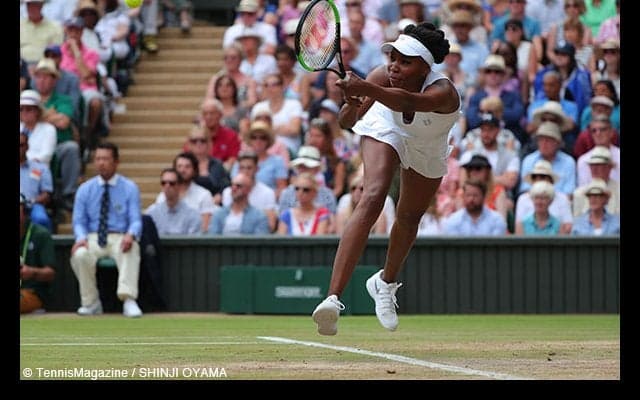 ビーナス・ウイリアムズが9度目のウィンブルドン決勝へ、相手はムグルッサ