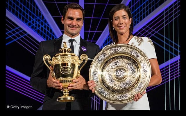 ウィンブルドン優勝のフェデラーが3位、ムグルッサは5位へ