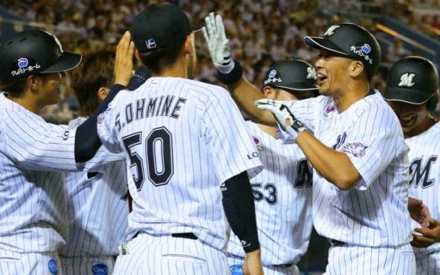 唐川危険球退場も完封リレー！代打・福浦が走者一掃タイムリー！