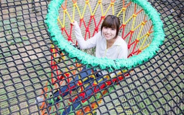 足柄森林公園に、巨大な“森の空中あそび パカブ”が出現！ひと足お先に体験してみた
