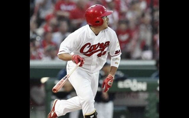 絶好調・松山、走者一掃のタイムリーで絶叫お立ち台！