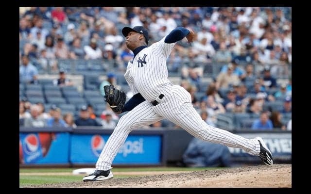 剛腕チャプマンが今季メジャー最速166.6キロ！　好投で4勝目、ヤ軍は6連勝