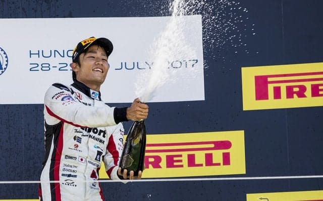 ホンダの育成選手、松下信治がFIA-F2ハンガリー戦で今季2勝目達成