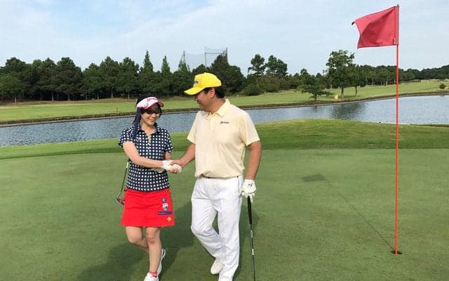 ゴルフ初心者応援企画「教える人×教わる人 9ホール Challenge」開催…古閑美保が来場