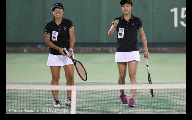 女子ダブルスはベスト4が決まる [南東北インターハイ]