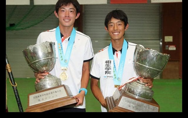個人複優勝／菊地裕太＆平川暉人（相生学院） [南東北インターハイ／第7日]