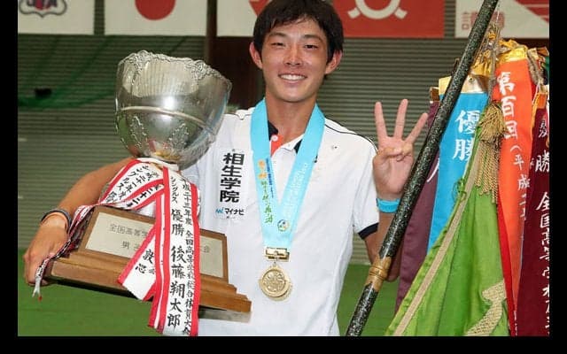 菊地裕太（相生学院）が6年ぶり18人目の3冠王者  [南東北インターハイ]