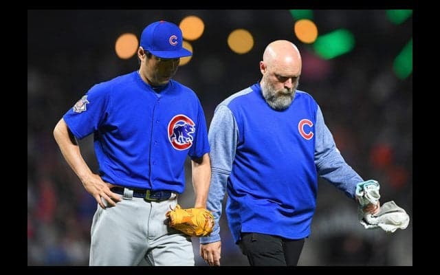 【MLB】わずか6球で緊急降板の上原浩治、首の張りで10日間のDL入り