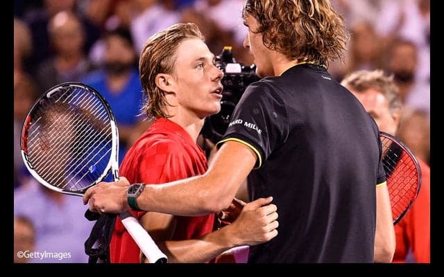 ズベレフが18歳シャポバロフを倒し、フェデラーとの決勝へ [ロジャーズ・カップ]