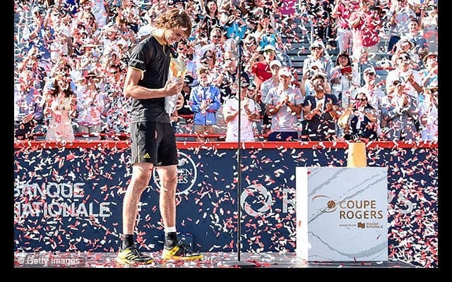 20歳ズベレフがフェデラーを倒して優勝、今季優勝数でフェデラーと並ぶ [ロジャーズ・カップ]