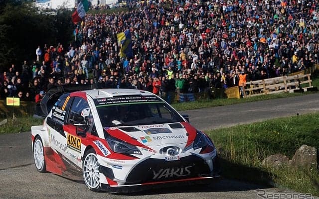 【WRC 第10戦】舗装路ドイツ戦、トヨタ勢は最高4位…優勝はフィエスタのタナクで2勝目