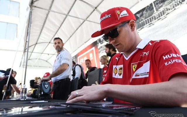 【F1】フェラーリ、2018年のキミ・ライコネン残留を発表