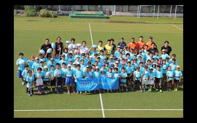  「きっかけはタグラグビー」。東京・青山小グラウンドでAIGタグイベント開催。 