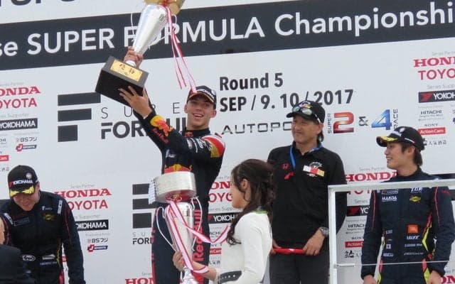 【スーパーフォーミュラ 第5戦】F1候補生の新人ピエール・ガスリー、2連勝を達成…チームルマン勢が2&3位でダブル表彰台