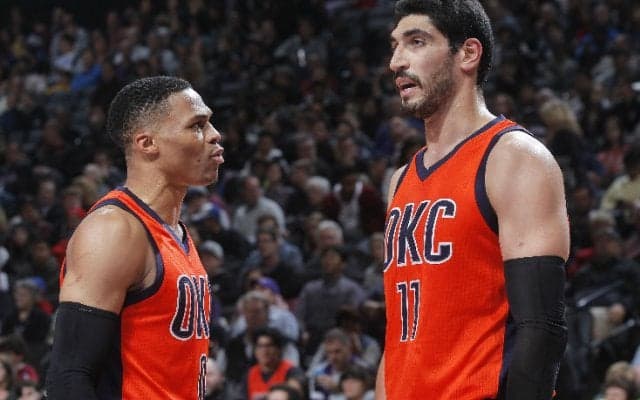 サンダーに根強く残る『KDアレルギー』を体験したエネス・キャンター、デュラントと一緒にプレーするのは『罪』!?