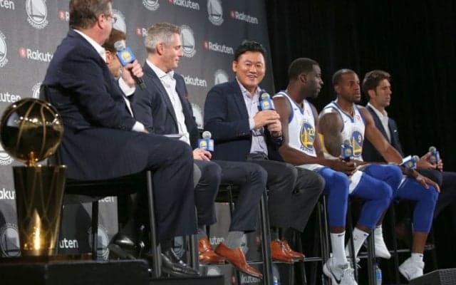 ウォリアーズとパートナー契約を結んだ楽天の三木谷会長、日本でのNBA公式戦の開催を「実現することを願う」と猛プッシュ