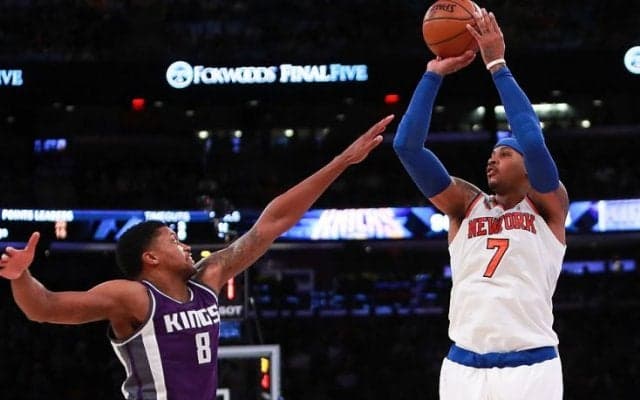 トレード成立前の予行演習？　カーメロ・アンソニーがピックアップゲームでジェームズ・ハーデン、クリス・ポールと共演