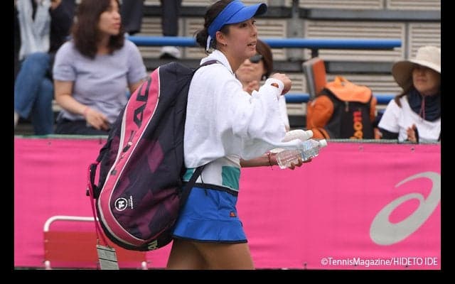 ケガから復帰の江口実沙は1回戦敗退も「動きはよくなっている」と今後に手応え [JAPAN WOMEN'S OPEN]