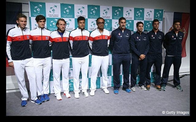 フランスはプイユが先鋒に、セルビアはラヨビッチ [デ杯フランス対セルビア]