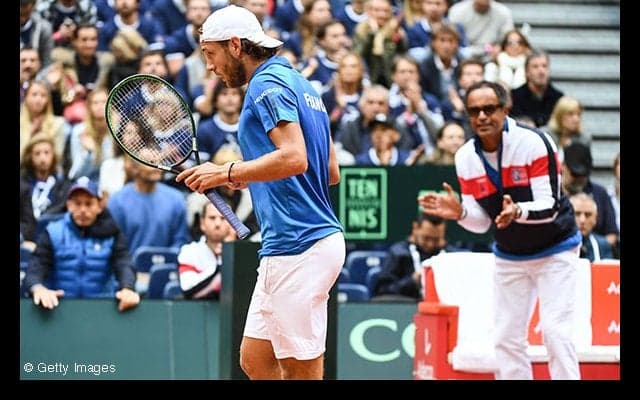 フランス対セルビア、ベルギー対オーストラリア、ともに1勝1敗 [デ杯準決勝]
