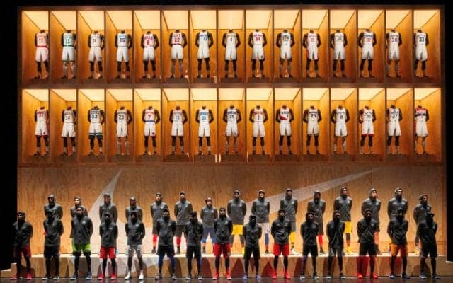 新シーズンからNBA30チームのジャージーを手掛けるナイキのイベントで、30チームの選手が新テクノロジーをお披露目