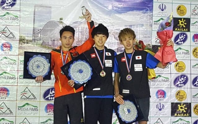 藤井快が二冠達成。野口啓代は貫禄の金／アジア選手権2017【リード男子・ボルダリング女子】
