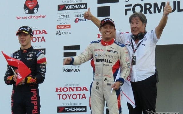 【スーパーフォーミュラ 第6戦】関口雄飛が2年連続でSUGO戦制覇、今季2勝目…ガスリー3連勝ならずも2位