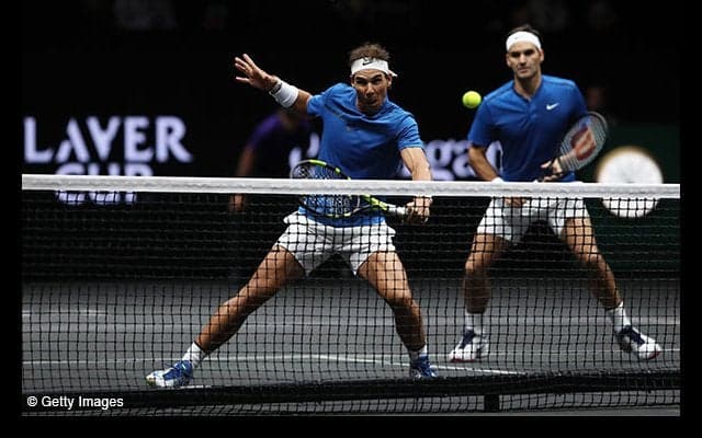 ナダルとフェデラーがダブルスを組んで最初の勝利 [レーバー・カップ]