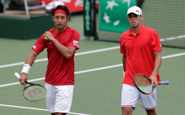 マクラクラン勉／内山靖崇ペアが、大学生ペアのリベンジを果たし2回戦進出[楽天ジャパンオープン]