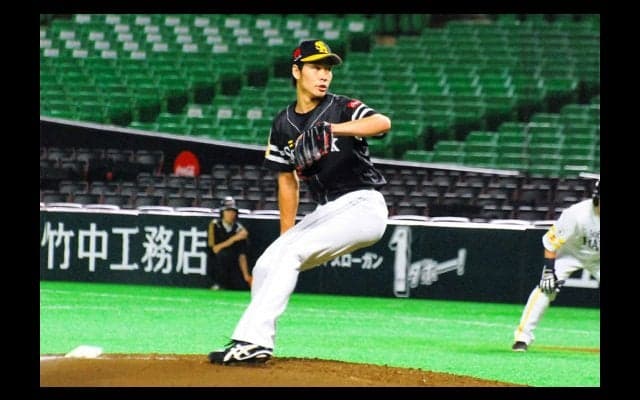 ホークス武田、紅白戦で4回無失点「まっすぐはいい感じになっている」