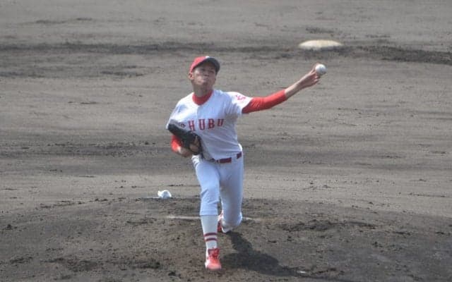 最終学年で急浮上の長身スリークォーター左腕　西居建陽（中部学院大）