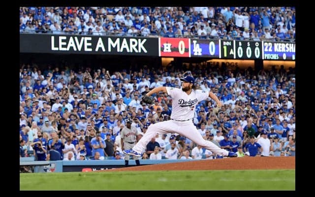 【MLBプレーオフ】ドジャース先勝　カーショー7回1失点11Kの快投、2本塁打でカイケル撃破