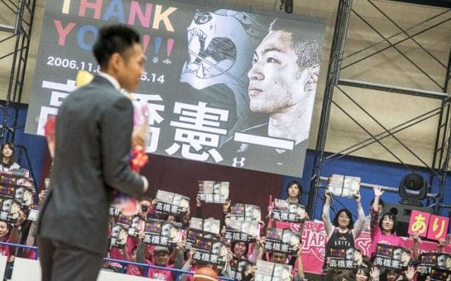 「真剣勝負で」を強調した高橋憲一の引退試合、秋田ノーザンハピネッツと仙台89ERSのファンに最後のプレーを披露