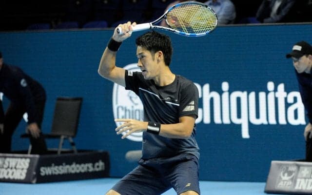 杉田祐一の初戦、第1セットはクライノビッチに奪われる[BNPパリバ・マスターズ]