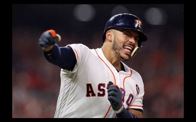 【MLBプレーオフ】大興奮に大爆笑？　サヨナラの瞬間に喜びすぎるアストロズ主砲の姿が話題に