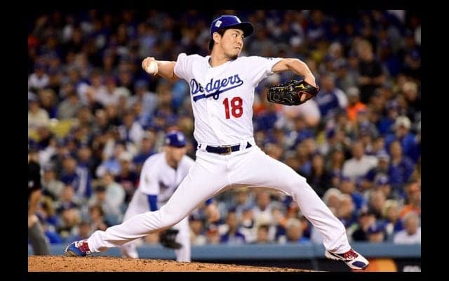 【MLBプレーオフ】前田健太が咆哮、同点危機で無失点救援、アルトゥーベを三ゴロで危機脱出