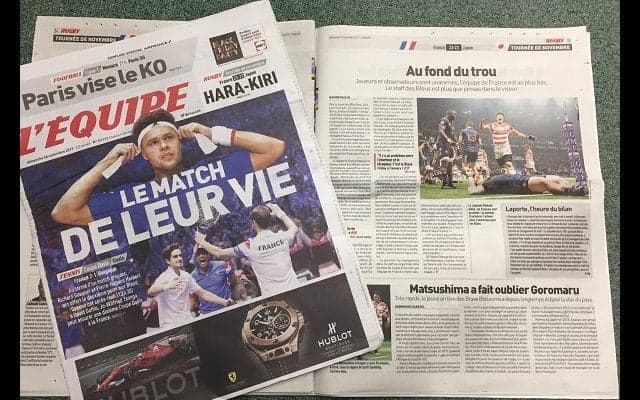  「フランスはラグビーをプレーできない」 日本戦引き分けに仏メディアは辛辣批判 