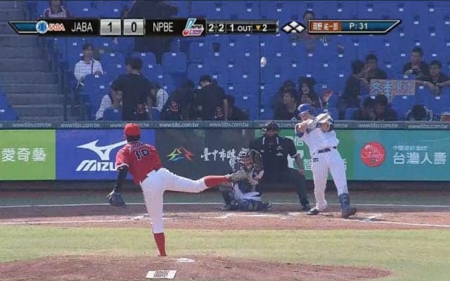 細川成也が2試合連続ホームラン！【2017アジアウィンターリーグ台湾6日目】