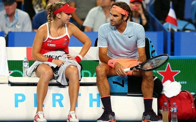 フェデラーのペアに杉田が大坂と組んで挑む「ホップマンカップ」は30日5時半に試合開始