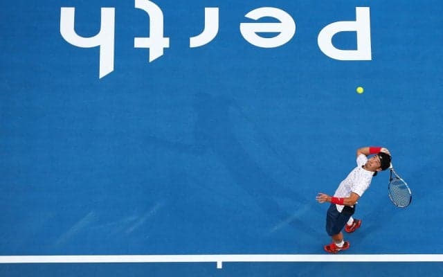 杉田はソック戦で、相手の途中棄権で勝利［ホップマンカップ］