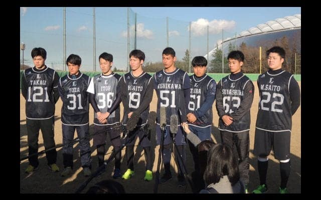西武ルーキーが語った抱負　ドラ2西川は大砲の打撃練習に釘付け