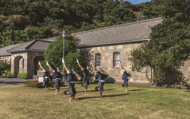 鹿児島実業男子新体操部が西郷どんに！ダンスで鹿児島市を紹介